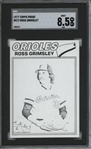 1977 Topps #572 Ross Grimsley 9 card progressive proof.